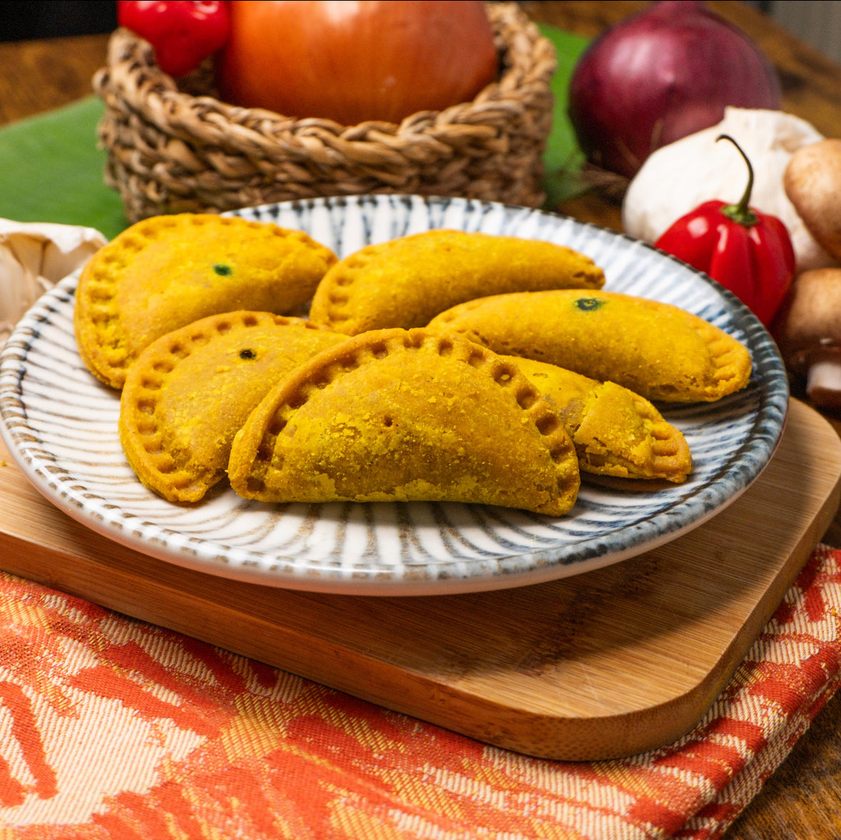 Cocktail Size Vegan Jamaican Curry Patty