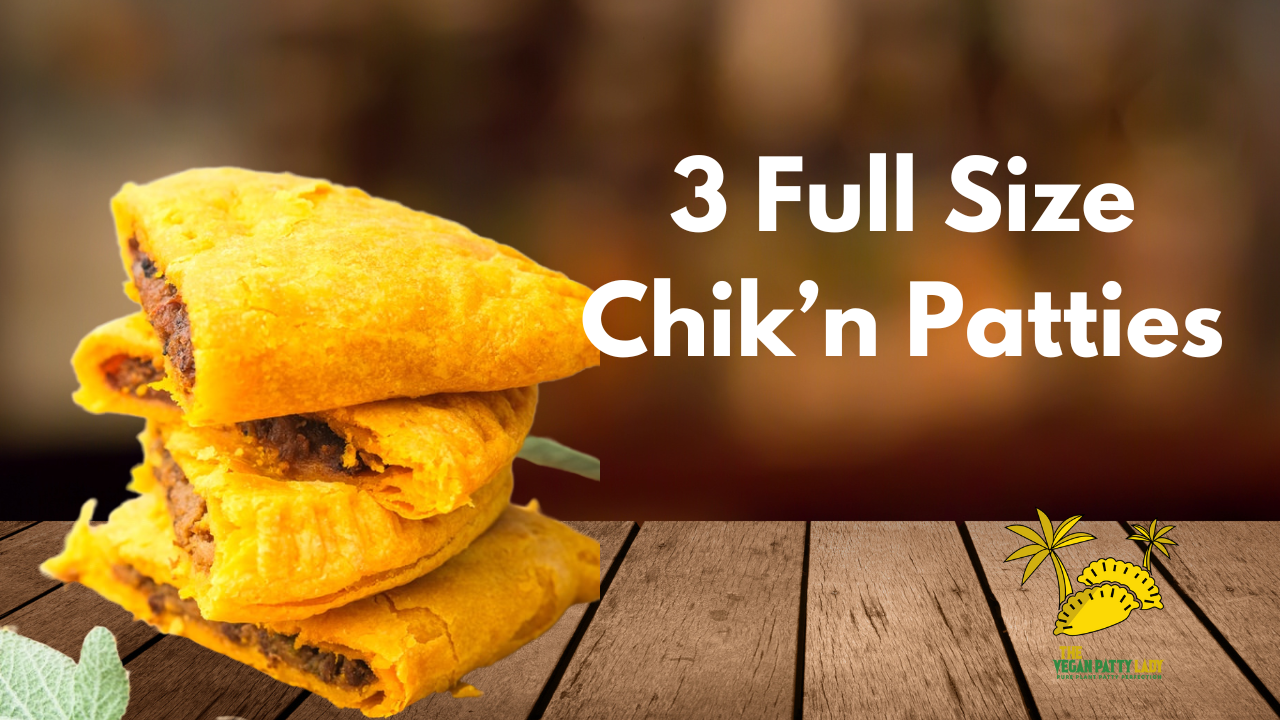 Full Size Vegan Jamaican Curry Patty