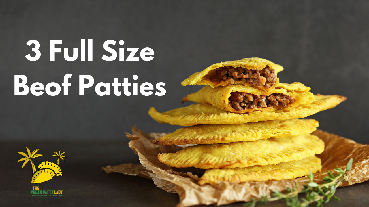 Full Size Vegan Jamaican Curry Patty