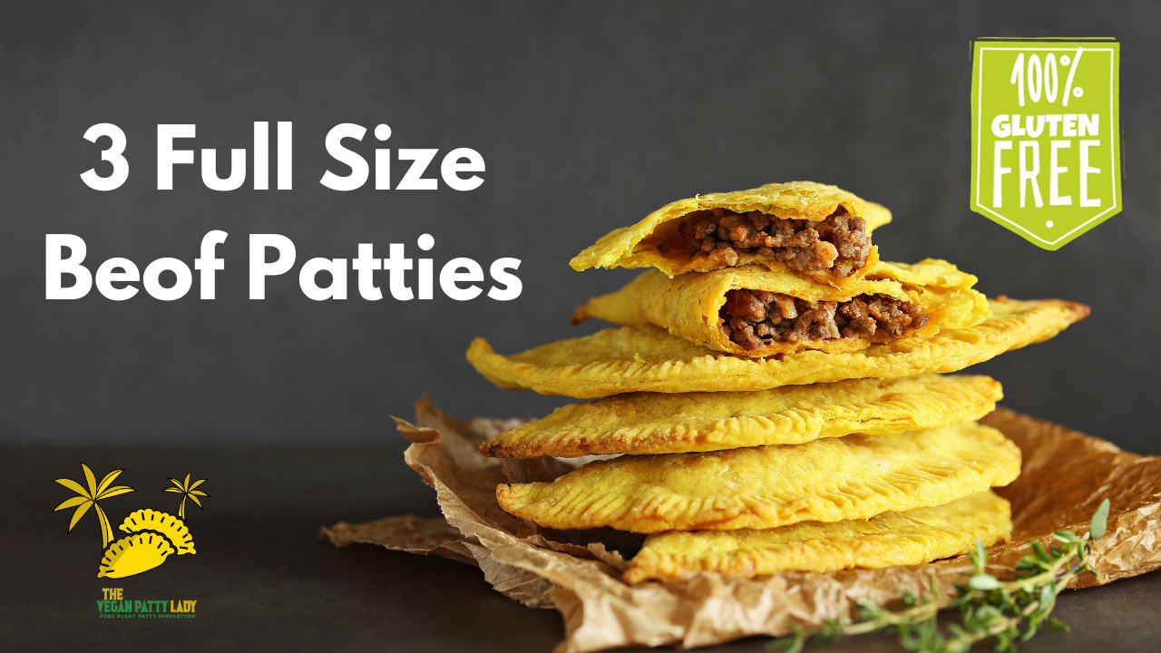 Full Size Vegan Jamaican Curry Patty