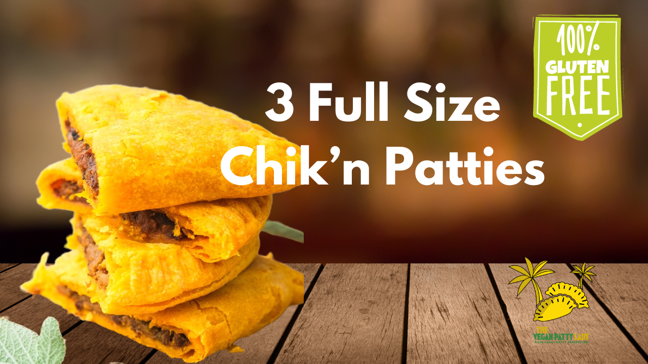 Full Size Vegan Jamaican Curry Patty